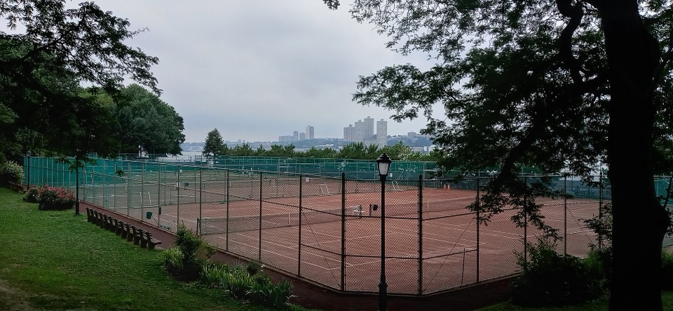 Clay tennis courts